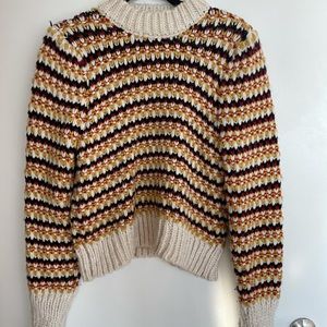 Zara cropped knit sweater
